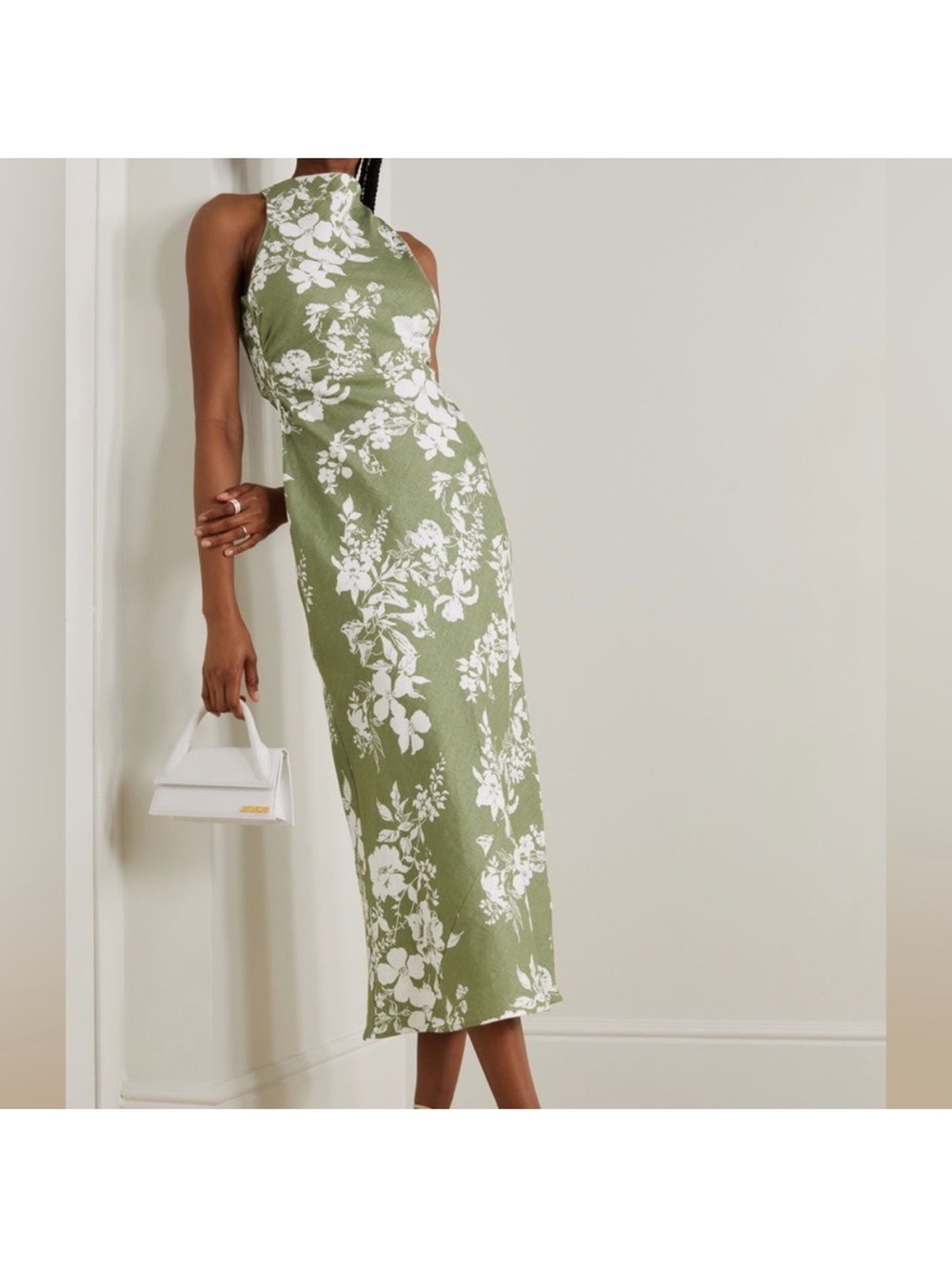 Reformation cassette linen dress